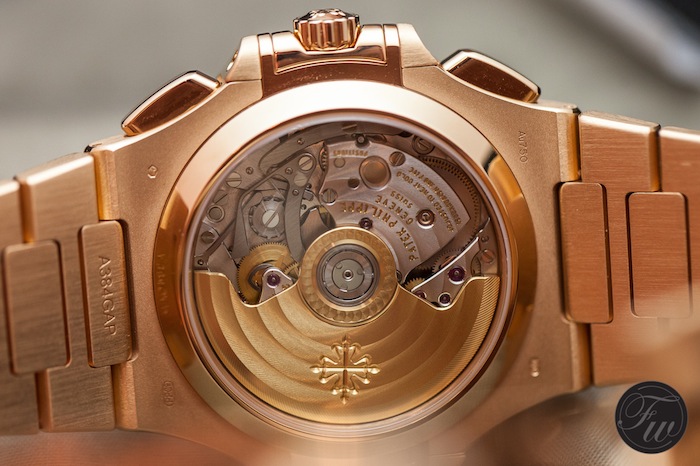 Replica Patek Philippe Nautilus Chronograph Automatic Rose Gold Watch 5980/1R-001