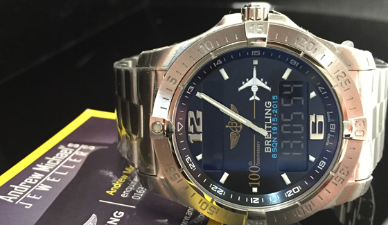 breitling watch onhand