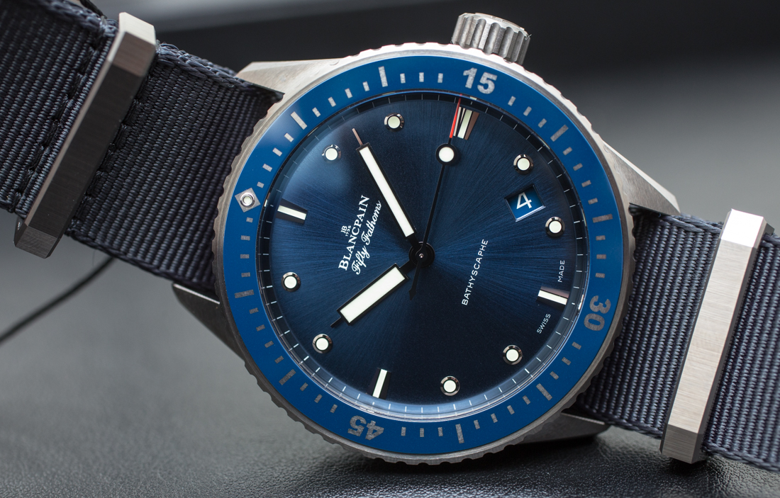 Blancpain Fifty Fathoms Bathyscaphe Blue & Ceramic Watch Hands-On Hands-On 