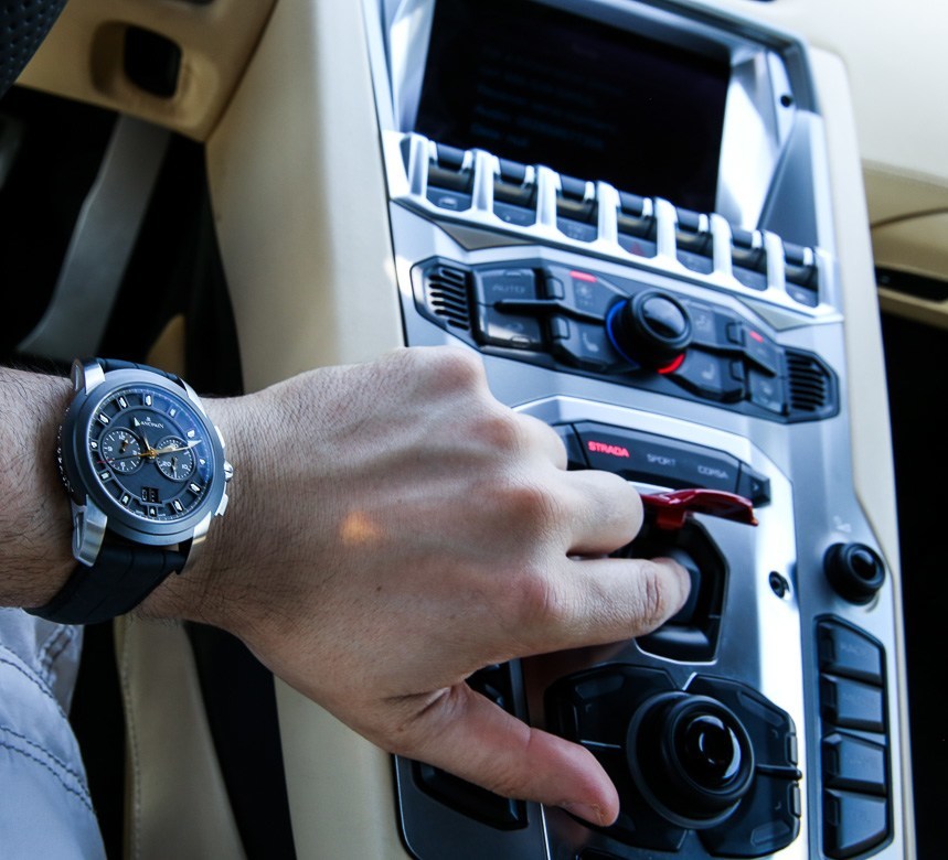 Blancpain L-Evolution Chronographe Flyback Grande Date Watch With Lamborghini Aventador: Review Wrist Time Reviews 