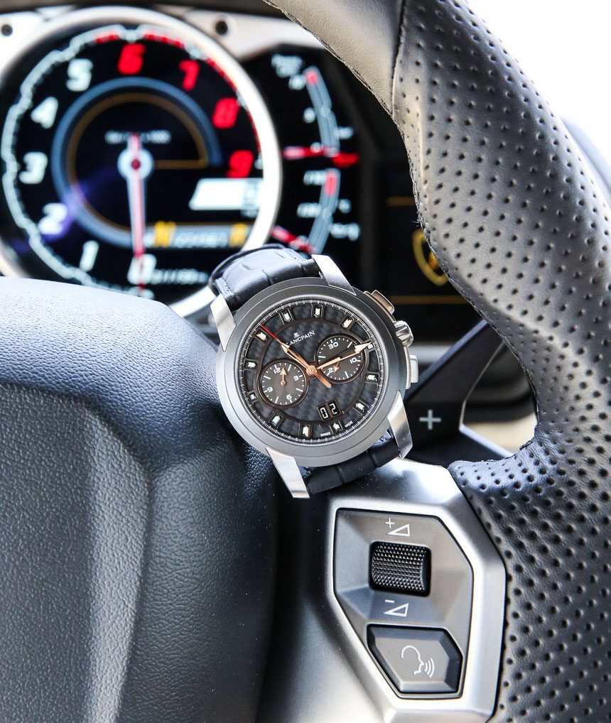 Blancpain L-Evolution Chronographe Flyback Grande Date Watch With Lamborghini Aventador: Review Wrist Time Reviews 