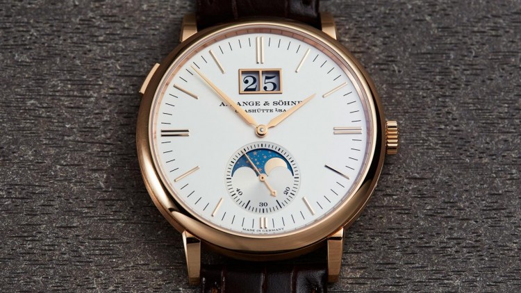 A. Lange & Söhne Saxonia Moonphase Rose Gold Replica Watch