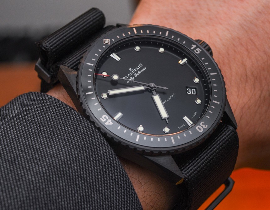 Blancpain Fifty Fathoms Bathyscaphe Watch In Ceramic For 2015 Hands-On Hands-On