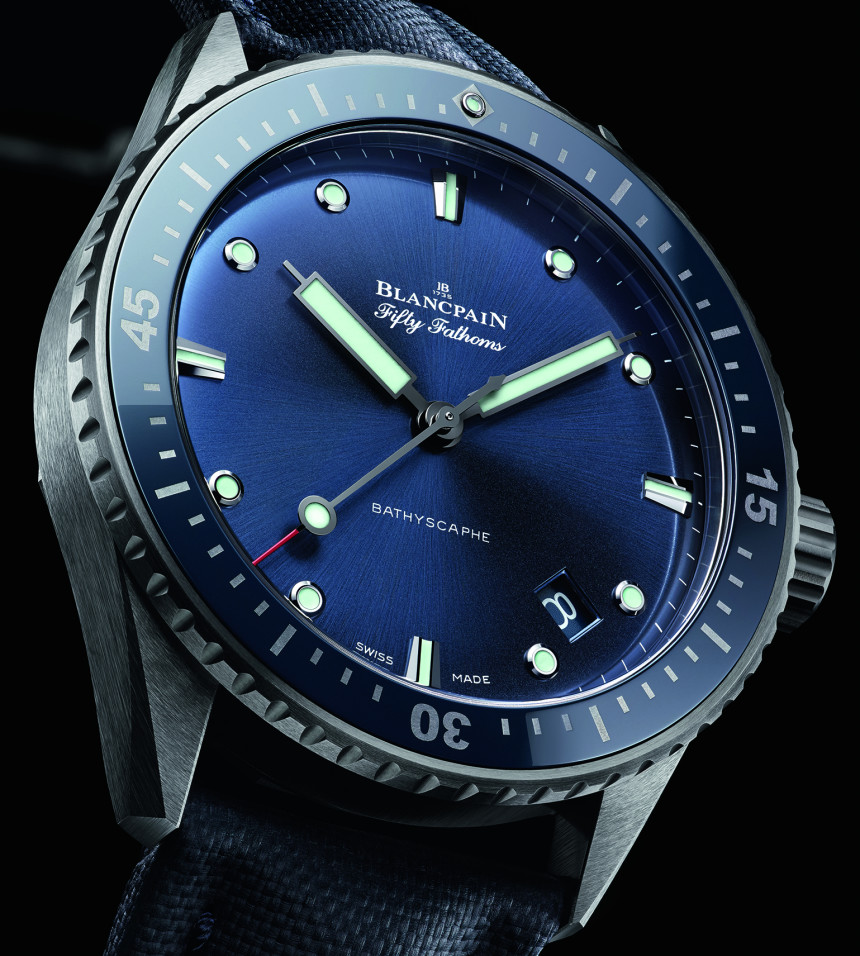 Blancpain Fifty Fathoms Bathyscaphe Watch In Gray Plasma Ceramic Watch Releases